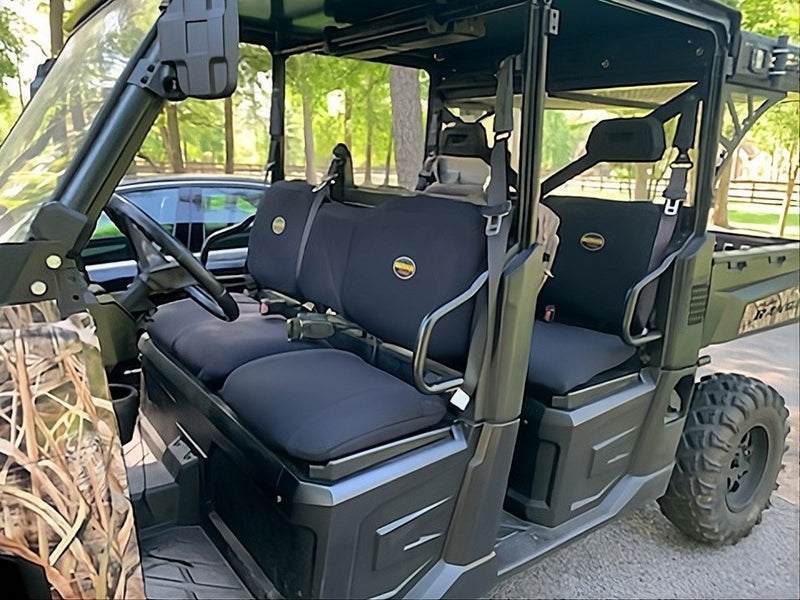 mike c. with their polaris ranger crew and mudderswag seat covers