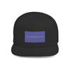 MudderSwag Ice Cold black snapback hat front view with embroidered brand panel