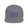 MudderSwag Ice Cold dark-heather snapback hat front view with embroidered brand panel
