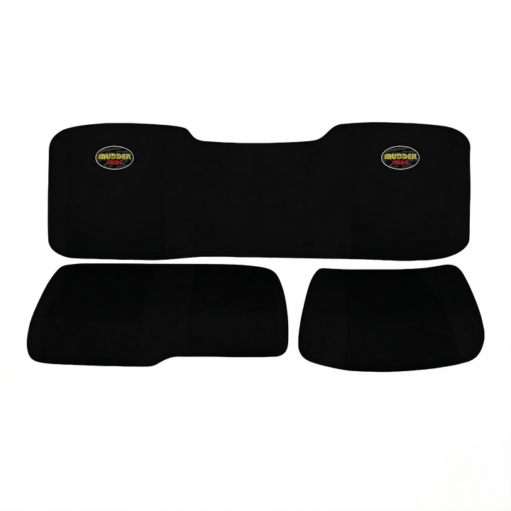 Polaris Ranger 3-piece padded neoprene bench seat cover set with solid backrest and split bottoms