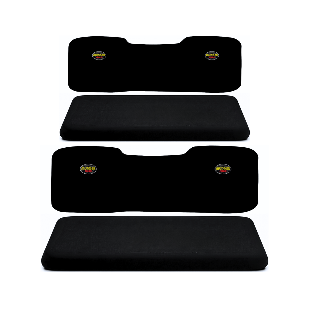 MudderSwag Polaris Ranger Crew Full-Size 4-piece padded neoprene full-bench seat cover set