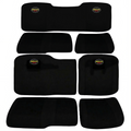 Polaris Ranger Crew 7-piece padded neoprene seat cover set with front split and rear bench configuration